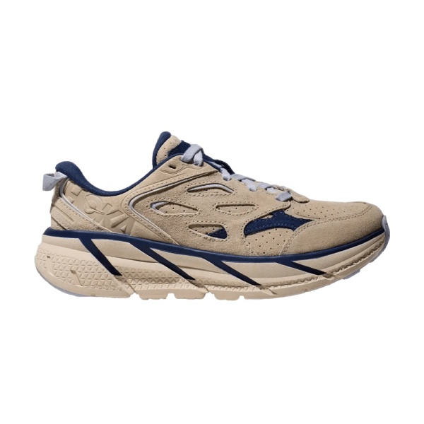 Кроссовки женские HOKA U CLIFTON L SUEDE  Oat Milk / Bellwether Blue